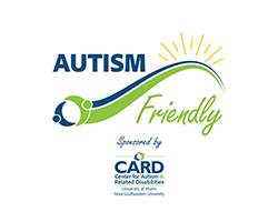 Autism Friendly sponsored by u.m. n.s.u. card.